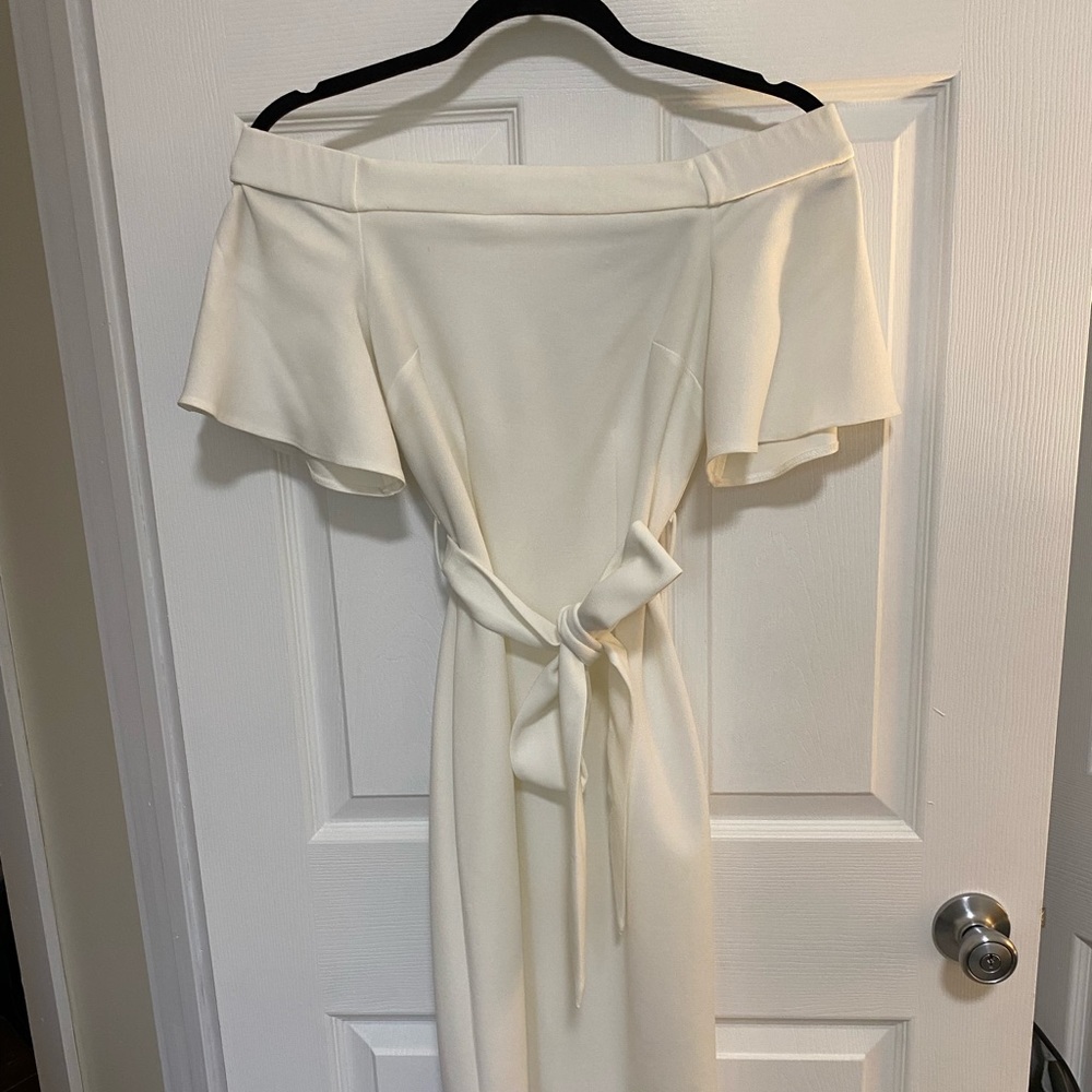 ASOS off shoulder midi dress